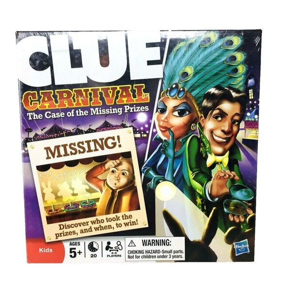 Carnival The Case of the Missing Prizes CLUE Hasbro Board Game - Picture 4 of 5